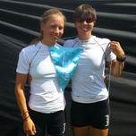 Marie-Louise Drager und Fini Sturm (LW2x) in Luzern