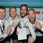 Männer-Doppelvierer ohne Stm. - Bremer Sportclub mit Tim Knifka, Nils Hülsmeier, André Müller, Malte Prohn (vlnr)_Foto DRV,Seyb